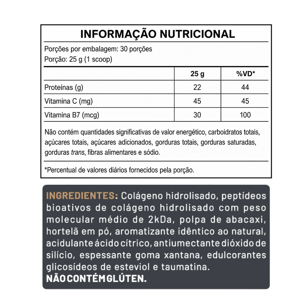 COLLAGEN POUCH ABACAXI COM HORTELÃ
