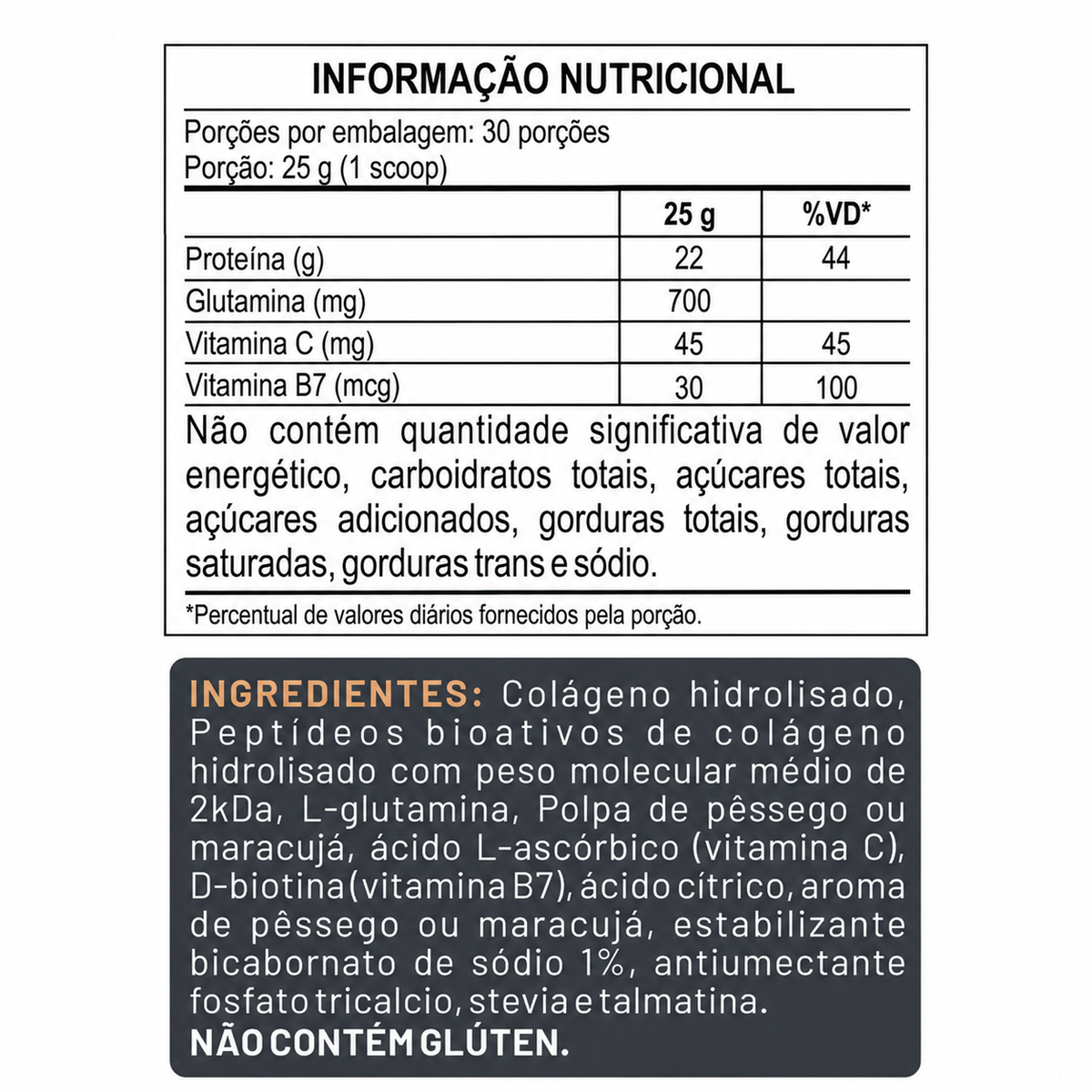 COLLAGEN + GLUTAMINA POUCH PESSEGO