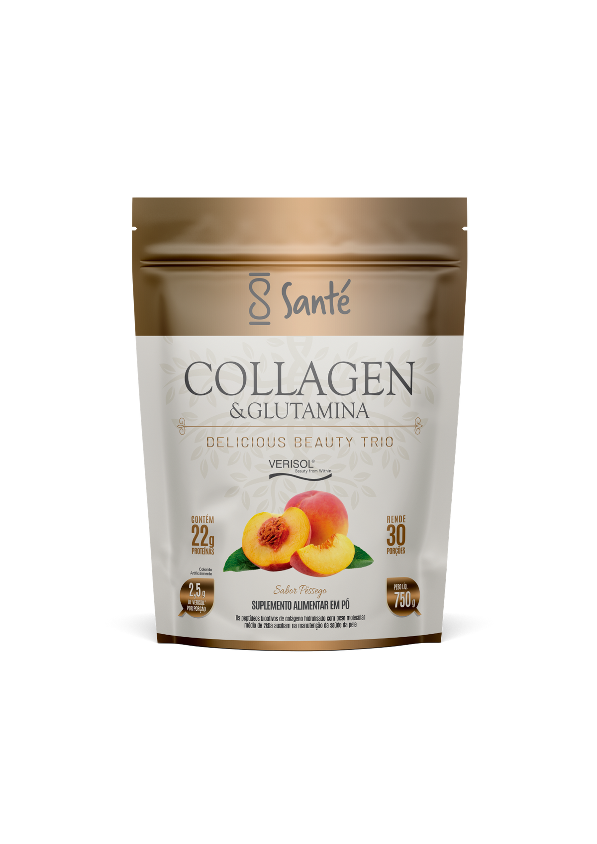 COLLAGEN + GLUTAMINA POUCH PESSEGO