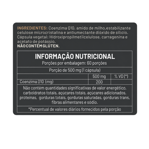 COENZIMA Q10 com 60 cápsulas